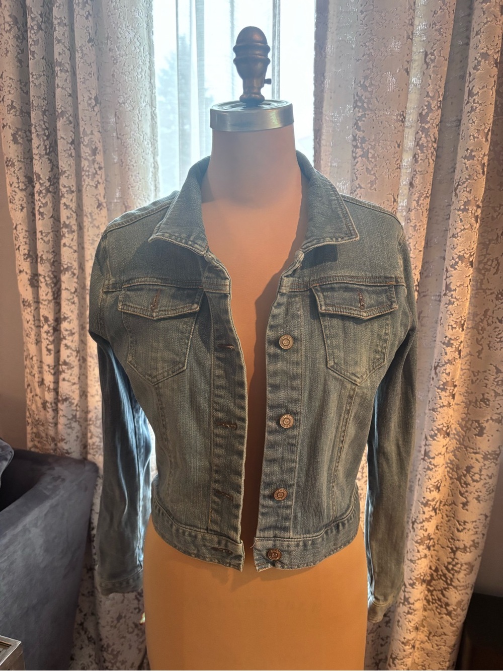 Bitten by Sarah Jessica Parker Cropped Denim Jacket